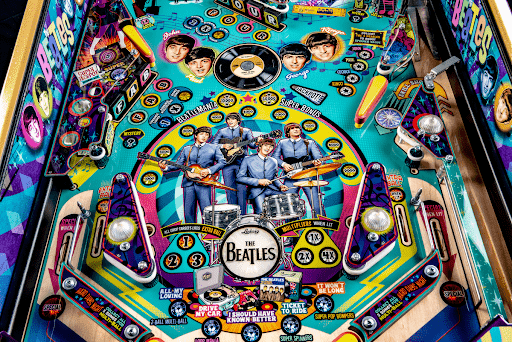 Exclusive Beatles Pinball Machine