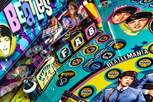 Exclusive Beatles Pinball Machine